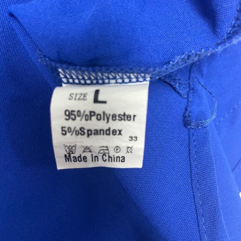 Large Blue Button Up Top - Picture 5 of 5